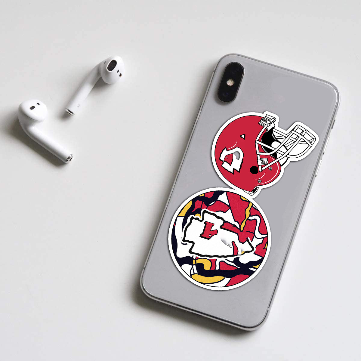 35PCS Kansas-City Stickers Chiefs - Football and Rugby Decals for Kids Teens Adults